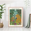 Постер 28 картин "Густав Климт цветущий луг" 70x50 см в подарочном тубусе без рамы