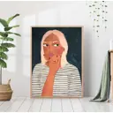 Постер 28 картин "Бруно Манкузо девушка" 70x50 см в подарочном тубусе без рамы