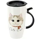 Кружка NOUVELLE Cute cat 1760173-1 600 мл фарфор цвет белый