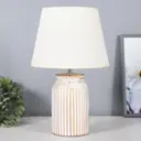 Настольная лампа Risalux Инести Е14 40Вт бело-золотой 22x22x36 см
