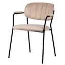 Стул Bergenson bjorn Eirill 77x59x45 см велюр цвет серо-бежевый