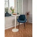 Стол многофункциональный круглый Мелодия света Flat 950-500 50x3.5 см бетон цвет белый