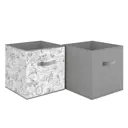 Набор коробок для хранения 2 шт Valiant Vintage Grey 31x31x31 см нетканый материал