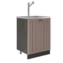 Напольный шкаф Раус Прованс 60x82.4x43.6 см ЛДСП цвет светло-бежевый