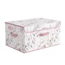 Коробка Valiant Botanic Lilac 35x25x50 см 43.75 л нетканый материал цвет белый/розовый