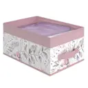 Коробка Valiant Botanic Lilac 25x16x35 см 14 л нетканый материал цвет белый/розовый