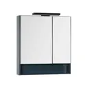 Шкаф зеркальный подвесной Aquanet 00183362 79x86см цвет сине-серый