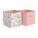Набор коробок 2 шт Valiant Путешастики Pink 31x31x31 см нетканый материал