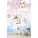 Фотообои флизелиновые Bartonwall 200x270 см 3d Детские Животные Зайчик