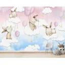 Фотообои флизелиновые Bartonwall 400x270 см 3d Детские Животные Зайчик