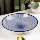 Тарелка Доляна 7061120 21x4.40x21 см керамика цвет синий