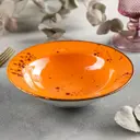 Тарелка Доляна 6973461 19x5x19 см керамика цвет оранжевый