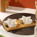 Тарелка Дорого Внимание 6895594 12x5x24 см керамика цвет белый