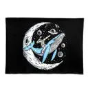 Фотофон полиэстер "Космонавт и синий кит" 70x100 см