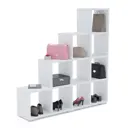 Стеллаж с секциями МК Мама 143x145x30 см ЛДСП цвет белый нагрузка на полку до 10 кг
