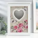 Ключница Simaland 6 крючков розы Бабочки Сердце 29.5x22x6 см