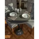 Обеденный стол круглый Мелодия света Bowl 750-600 3.5x20 см серый