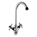 Двухвентильный смеситель Ammore излив 21.6 см цинковый сплав цвет хром A5482-1