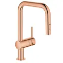 Однорычажный смеситель Grohe 32322da2gr излив 35.3 см латунь цвет коралловый
