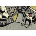 Фотообои флизелиновые Bartonwall 400x270 см Граффити Скейтборд