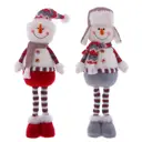 Фигура декоративная Снеговик 752027 Jiangsu holly everlasting inc., remeco collection 21 см растягивающаяся цвет красный