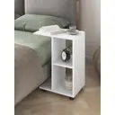 Прикроватный столик МК Е1 Ник 47.30x58x30 см цвет белый