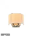 Настенный светильник ILAMP W9505-2 NIC цвет золото