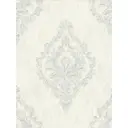 Обои флизелиновые Euro decor Argentum 1.06 м бело-серые 7179-00