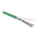 Кабель витая пара Hyperline FUTP4-C5E-P26-IN-LSZH-GN-100 экранированная F/UTP 100 м