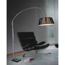 Торшер LUMINA DECO LDF 8011 BK Cruse цвет серебряный