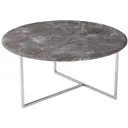 Журнальный столик круглый Калифорния 80x80 см Маджоре серый мрамор