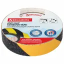Лента клейкая Brauberg 606773 25 мм х 5 м цвет черно-желтый