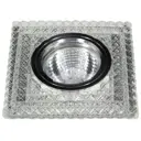 Комплект точечных светильников встраиваемых De fran Фейри Сл061387 под отверстие 65 мм MR16 цвет хром, прозрачный, серебро 2 шт