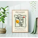 Постер 28 картин "Пабло Пикассо портрет стиль кубизм" 50x70 см в подарочном тубусе без рамы