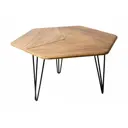 Журнальный столик фигурный Калифорния 90x80 см Олдем дуб американский