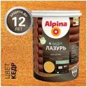 Аква лазурь для дерева ALPINA 2.5 л цвет кедр