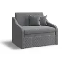 Диван Млк Том 115x89x88 см велюр цвет серый