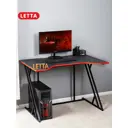 Стол компьютерный Letta Gamer 1100x73x70 см металл цвет черный, красный