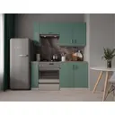 Кухонный гарнитур Слорос Лайне 165x214x56.3 см ЛДСП цвет бирюзовый