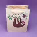 Подарочный пакет (S) "Sloth" pink