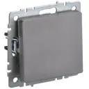 Выключатель проходной встраиваемый Iek Brite BR-V12-0-10-K46 1 клавиша цвет сталь