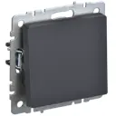 Выключатель проходной встраиваемый Iek Brite BR-V12-0-10-K53 1 клавиша цвет графит