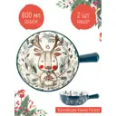Блюда сервировочные комплект 2 шт Nouvelle Kawaii Forest 9902978-Н2 фарфор цвет зеленый