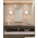 Зеркало интерьерное в алюминиевой раме настенное ONE Mirror 70x50 см золото
