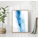 Постер 28 картин Синяя дымка Абстракция 50x40 см без рамы