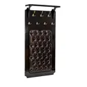 Настенная вешалка Leset 80x160x27 см 7 крючков цвет коричневый