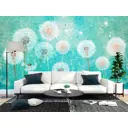 Фотообои флизелиновые Primavera 3D одуванчики 300x270 см 3D одуванчики