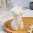Свеча фигурная "Силуэт женщины" 10x5 см белая