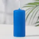 Свеча - цилиндр 4x9 см 11 ч 90 г синяя