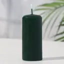 Свеча - цилиндр 4x9 см 11 ч 90 г темно-зеленая